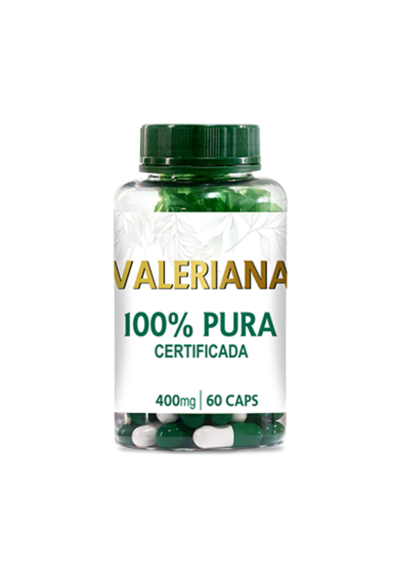 Extrato Puro de Valeriana 400mg<br>Linha de Cápsulas Fitoterápicas - R$ 47,25